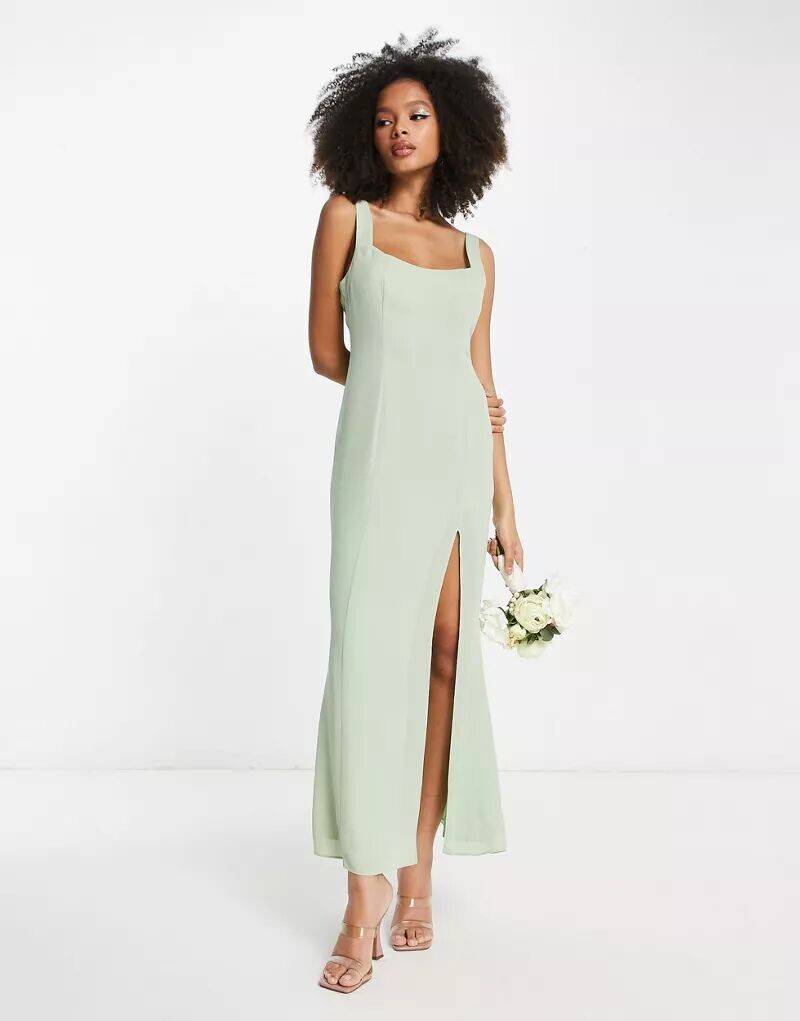 

Платье макси с пуговицами на спине ASOS Bridesmaid