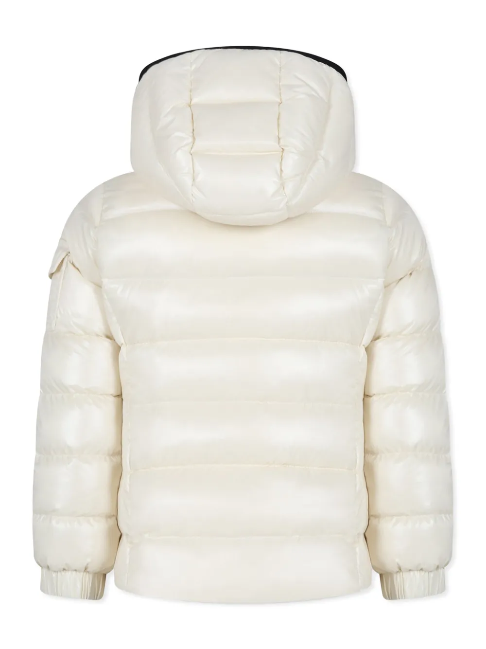 Пуховик Bady с контрастной отделкой Moncler Enfant, нейтральный — фото 2