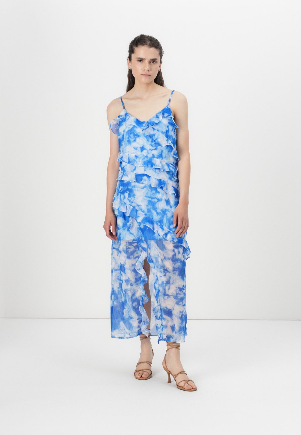 

Коктейльное/вечернее платье ONLSINE LIFE STRAP FRILL LONG DRESS ONLY, синий