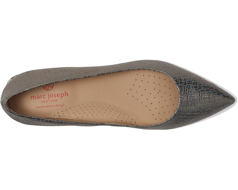 Туфли на плоской подошве Marc Joseph New York Stafford Ave, цвет Metallic Pewter Gator — фото 2