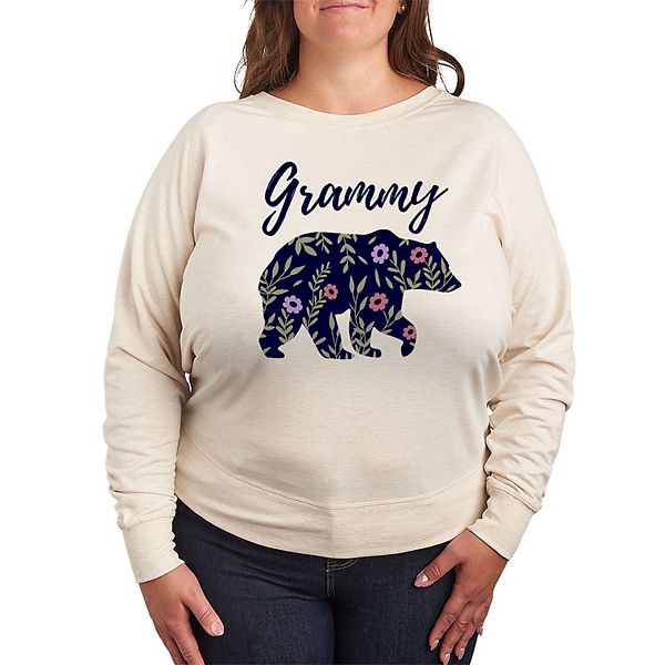 

Футболка с длинным рукавом French Terry Plus Size Bear Grammy Licensed Character
