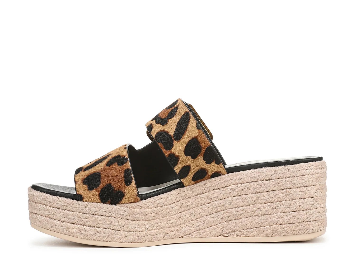 Сандалии Franco Sarto Taziana Wedge Sandal, Tan/Brown/Black Leopard Print — фото 3