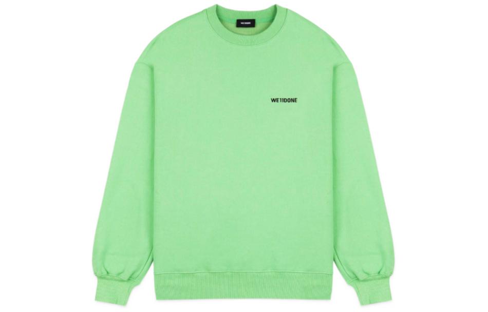 

WE11DONE Свитшот Unisex Green FW22