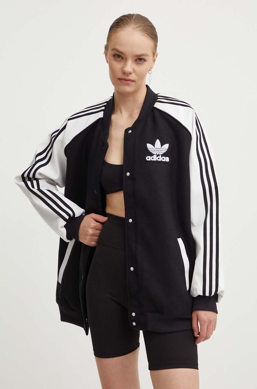 

Куртка-бомбер adidas Originals SST Oversize VRCT, черный