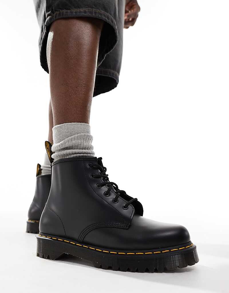 Ботинки Dr. Martens 101 Bex унисекс из черной кожи