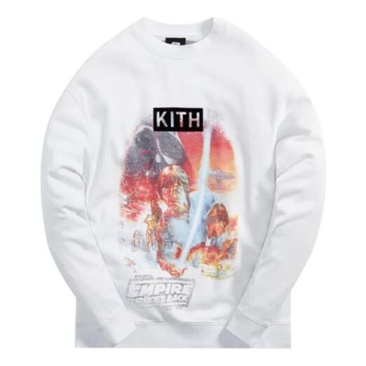 

Толстовка x star wars empire crewneck 'white' Kith, белый