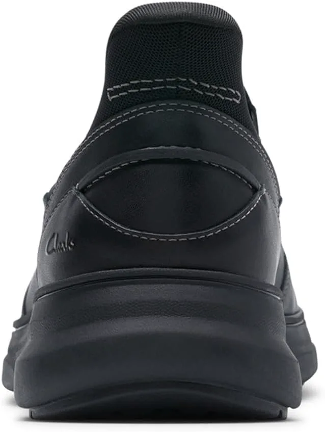 Мужские слипоны Clarks Mullan Step, черный — фото 3