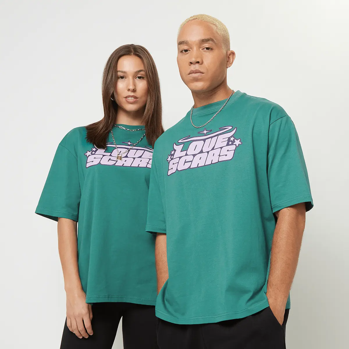 

Футболка Love Scars Angel Logo Tee, зеленый/фиолетовый
