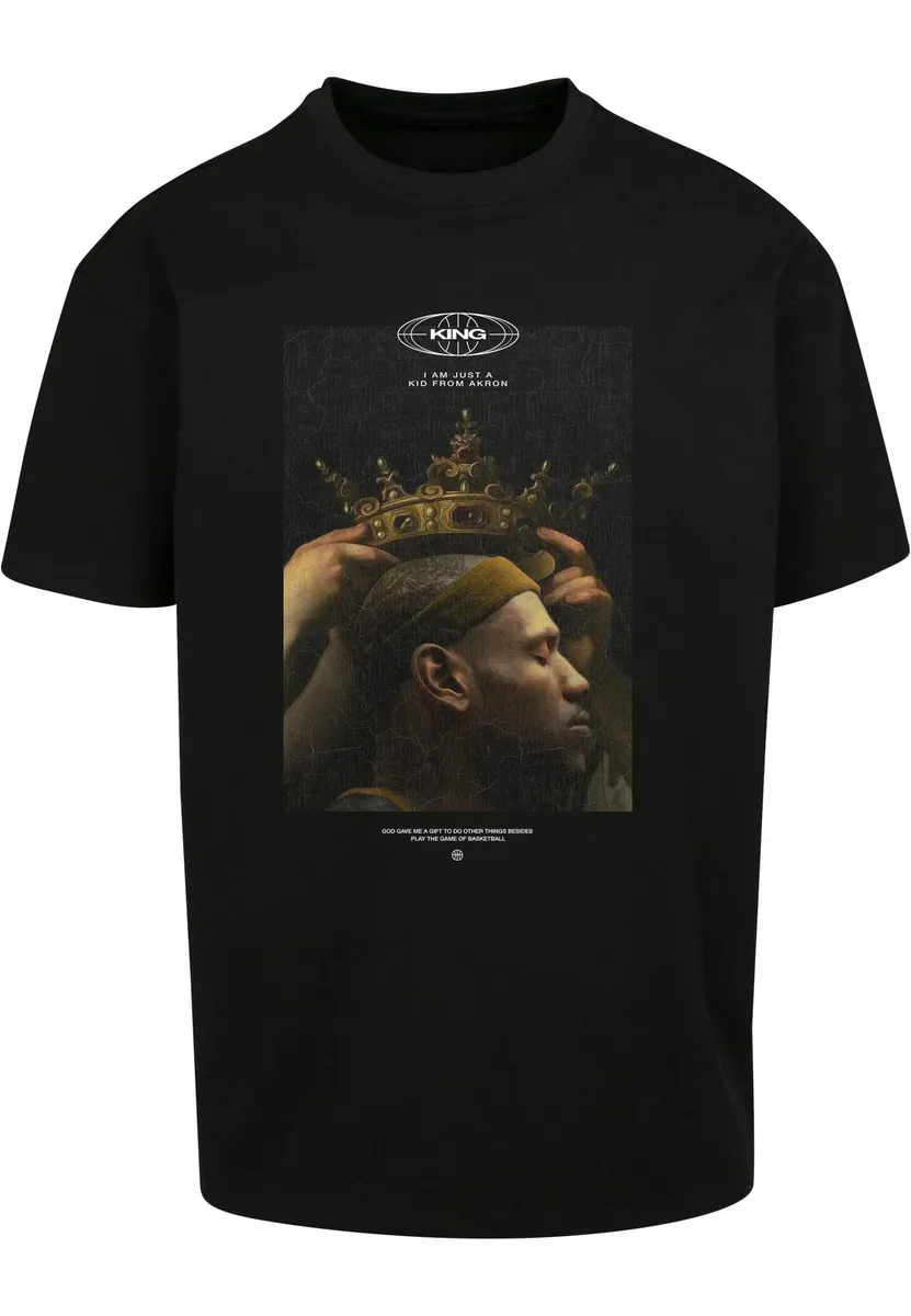 

Рубашка с короткими рукавами Upscale by Mister Tee "Upscale by Mister Tee Men's Kid from Akron Oversize Tee", черный