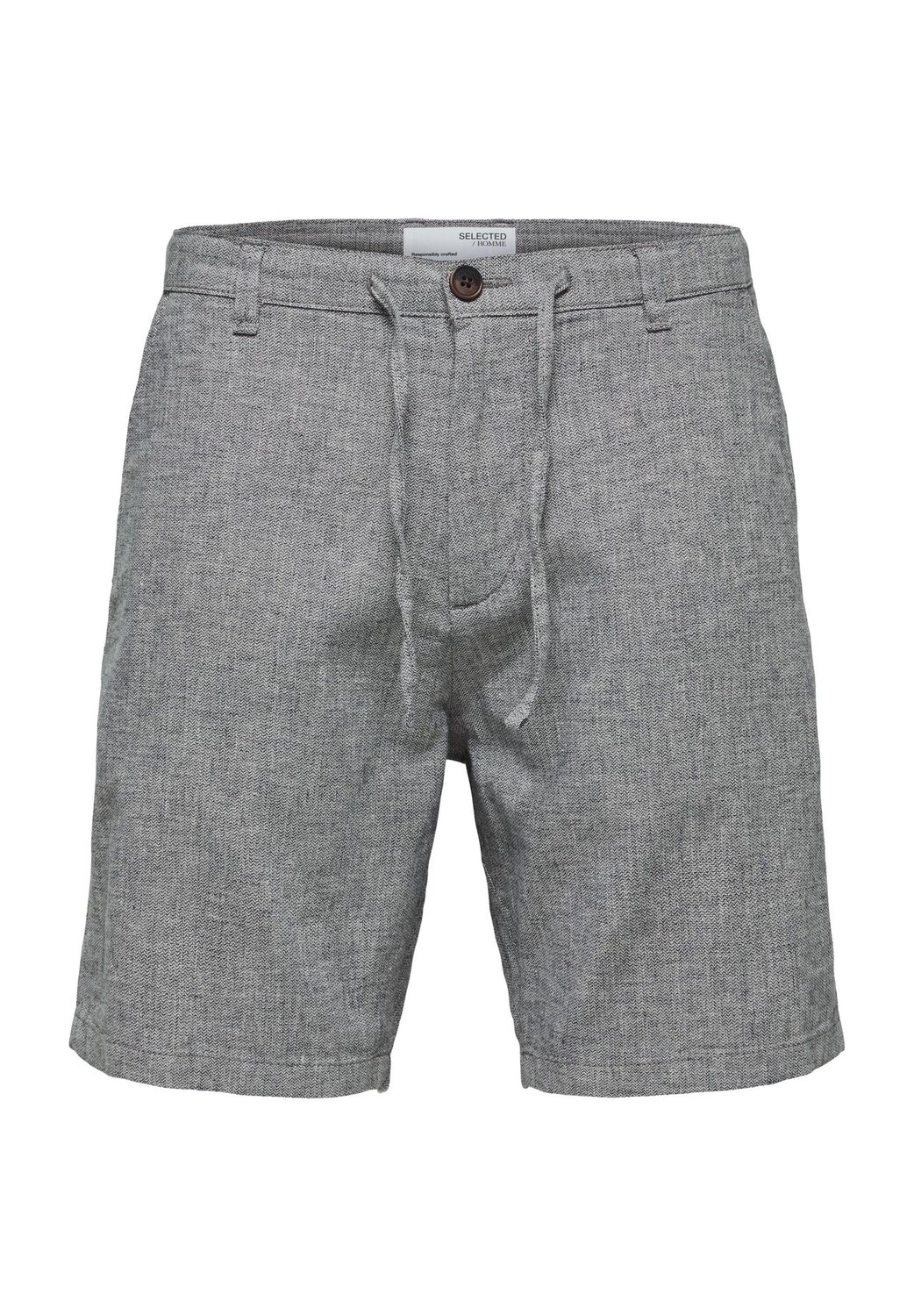 

Брюки-бермуды, стандартный крой, средняя посадка, мужские SELECTED, цвет Sky Cap