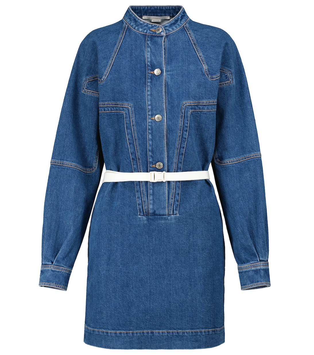 

Джинсовая рубашка мини-платье Stella McCartney, Dark Vintage Blue