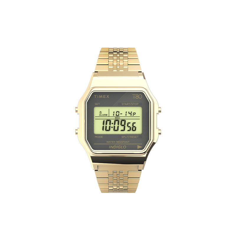 

TIMEX Часы T80 Collection Wrist Watch Electronic Movement Stainless Steel Strap 34mm Gray Dial Unisex TW2U93500 1, Gray Dial