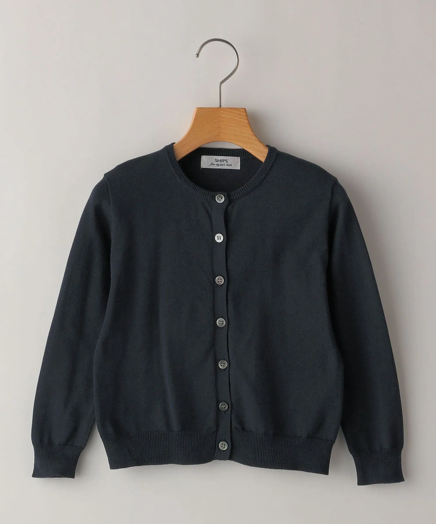Детский кардиган SHIPS: 100~130 см / 14GG с круглым вырезом SHIPS KIDS, Navy