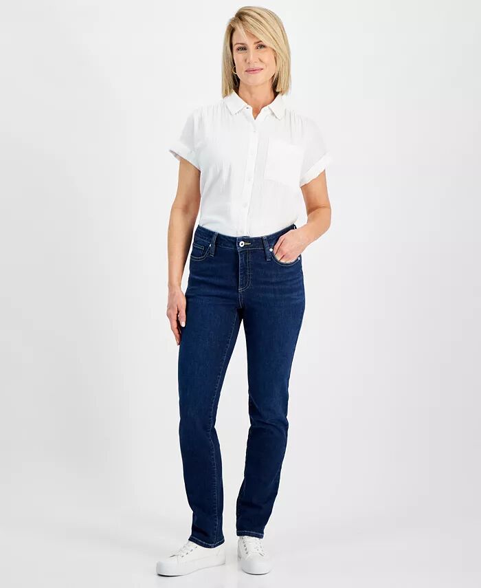 

Узкие джинсы Petite Mid Rise Style & Co, синий