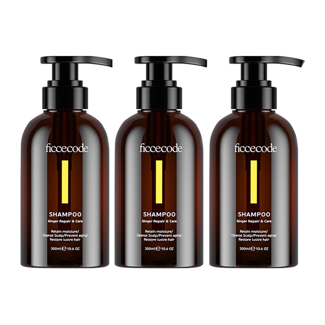 

Шампунь для контроля жирности и объема с имбирным маслом глубокое очищение стойкий аромат против пушистости 300 мл FicceCode