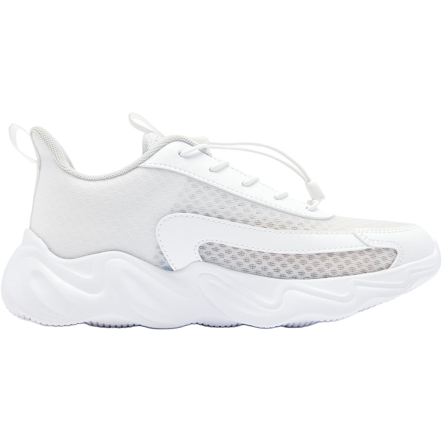 QIAODAN Wind Leap нескользящие износостойкие низкие детские кроссовки white — фото 3