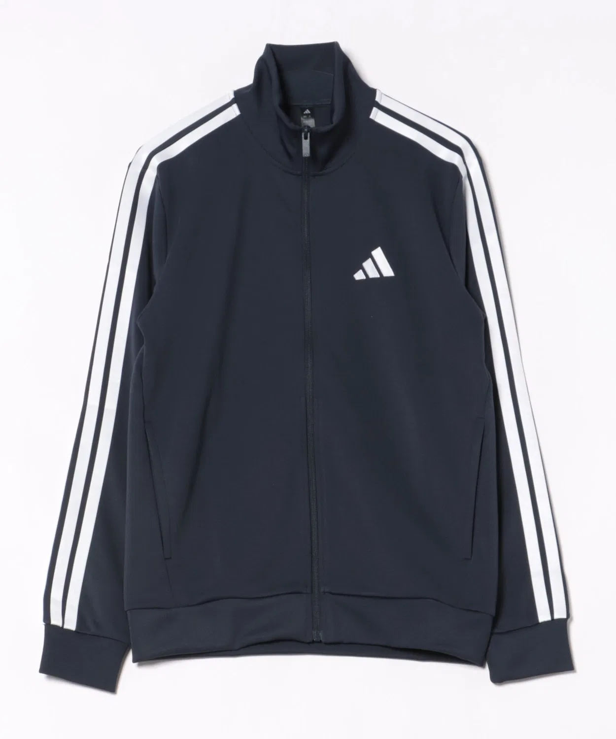 Тренировочная куртка adidas с застежкой-молнией, темно-синяя
