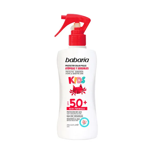 

Защита от детей для атопичной и чувствительной кожи Spray Protector Kids Spf 50+ Babaria, 200 ml