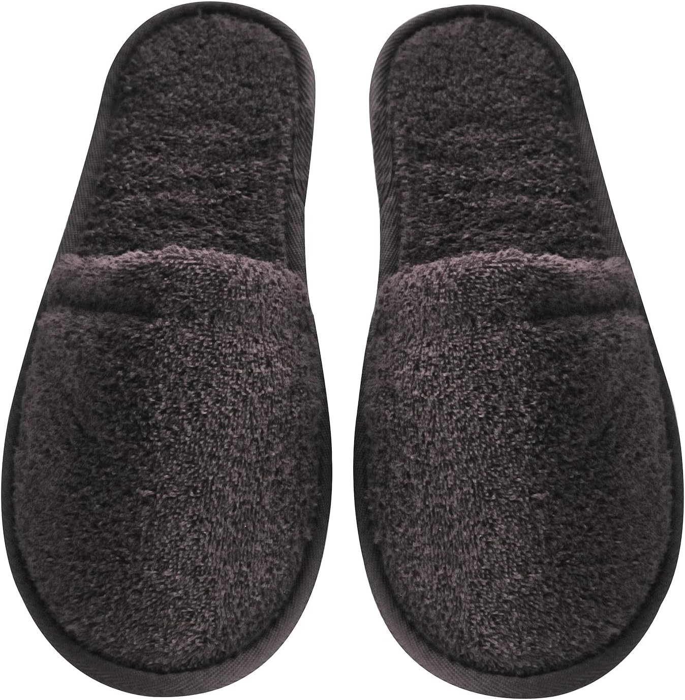 

Мужские хлопковые тапочки Arus из турецкого махрового материала для спа и ванной, Charcoal