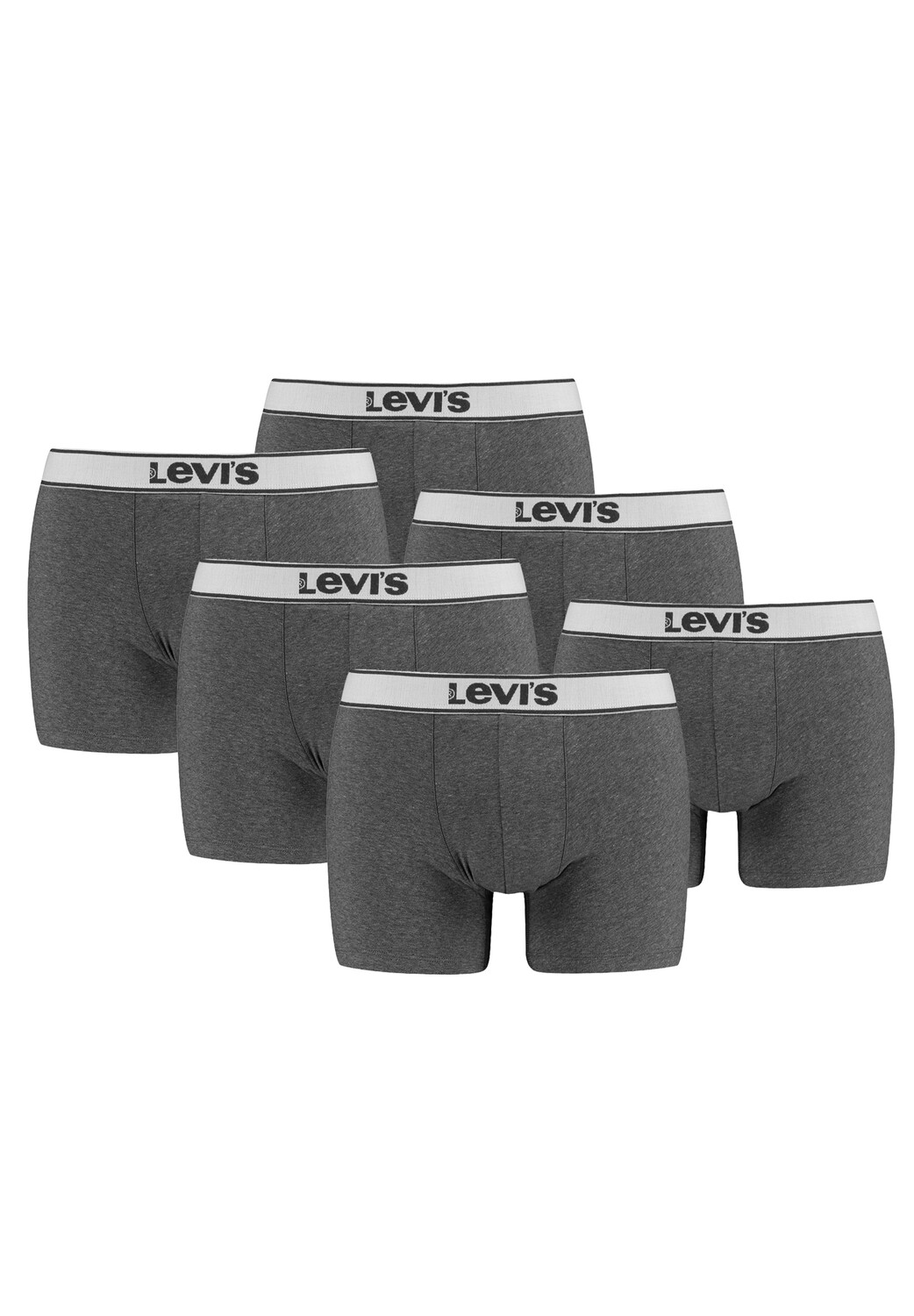 

Боксеры Levi´s Boxershorts LEVIS MEN VINTAGE HEATHER BOXER BRIEF 6 шт, черный