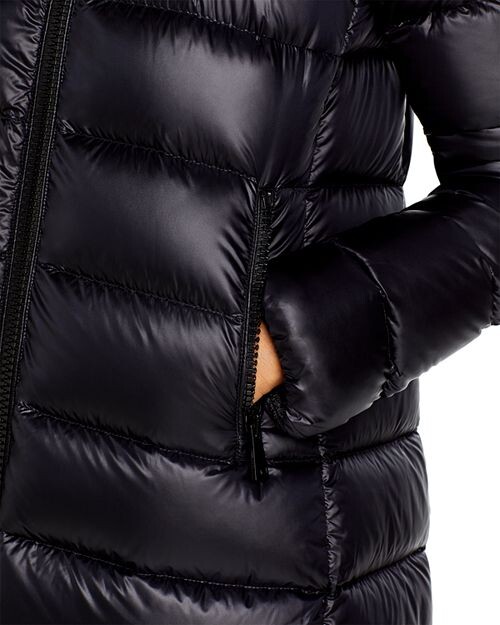 Пуховая парка Suyen с капюшоном Moncler, цвет Black — фото 4