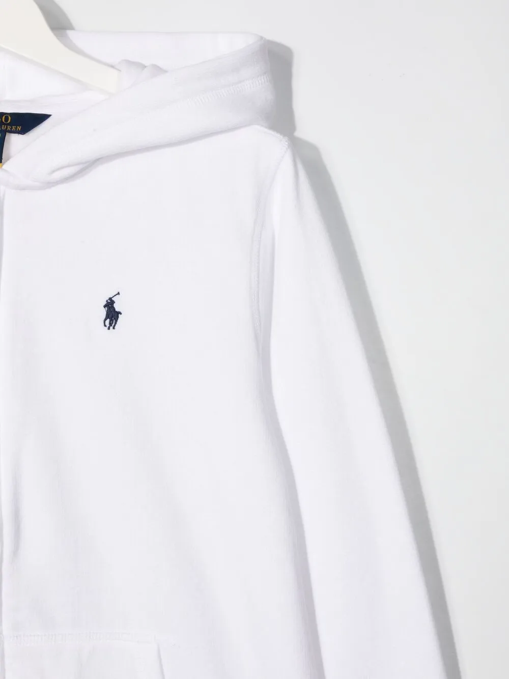 Худи с вышитым логотипом Polo Ralph Lauren Kids, белый — фото 3