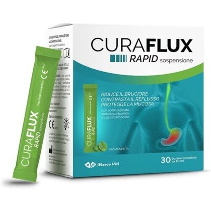 

Curaflux Rapid раствор для перорального применения, 30 пакетиков Marco Viti Farmaceutici Spa