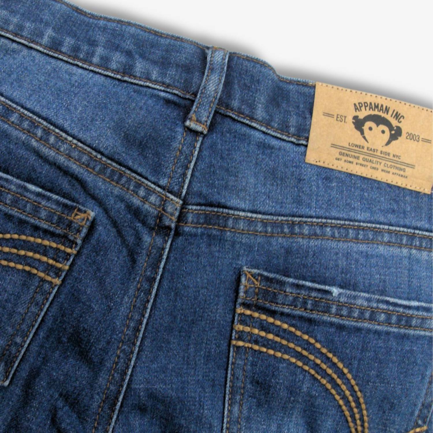 Джинсы для мальчиков Slim Leg в средней степени денимовой стирки Appaman, цвет medium denim wash — фото 3