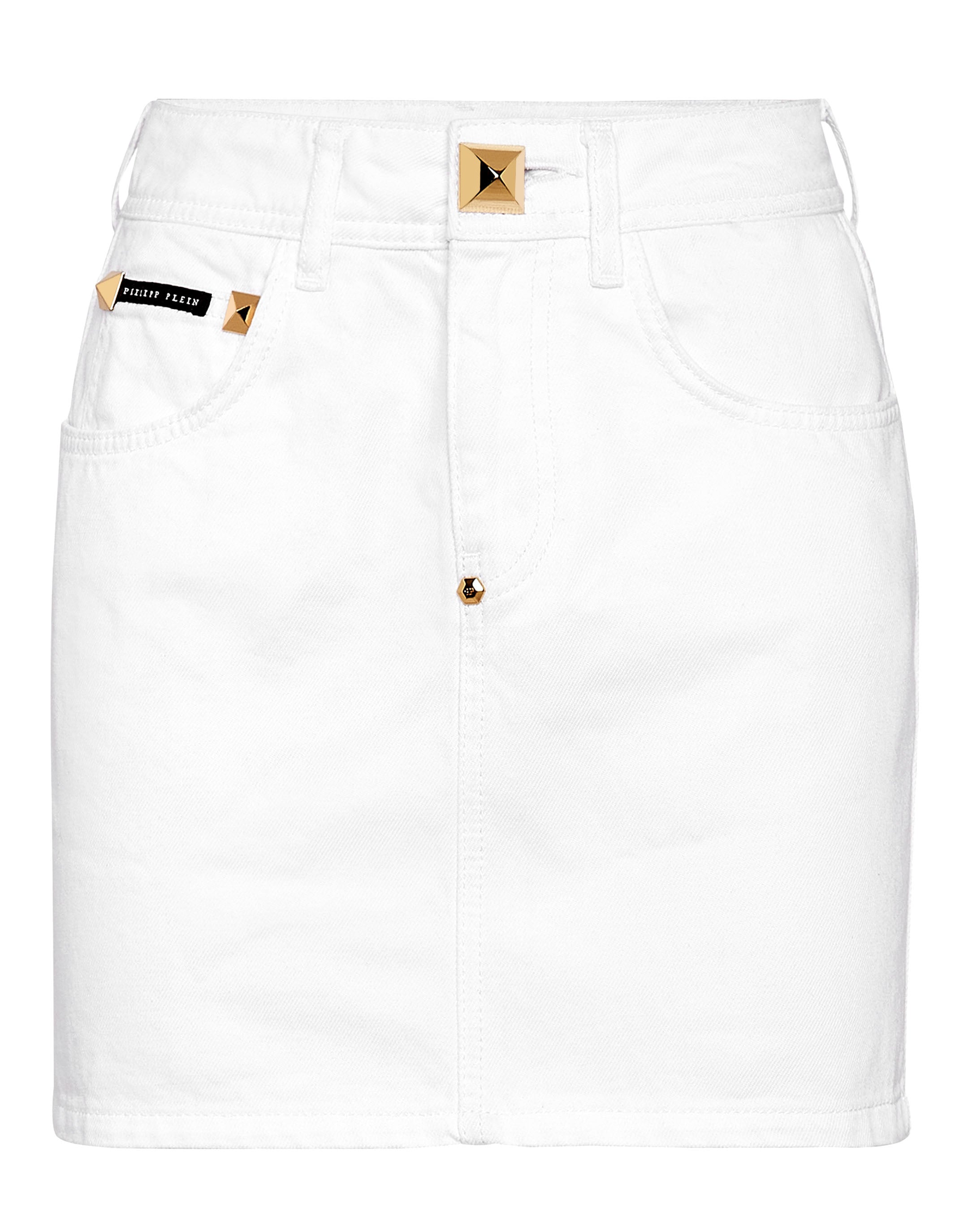 

Джинсовая мини-юбка PHILIPP PLEIN, цвет summer snow