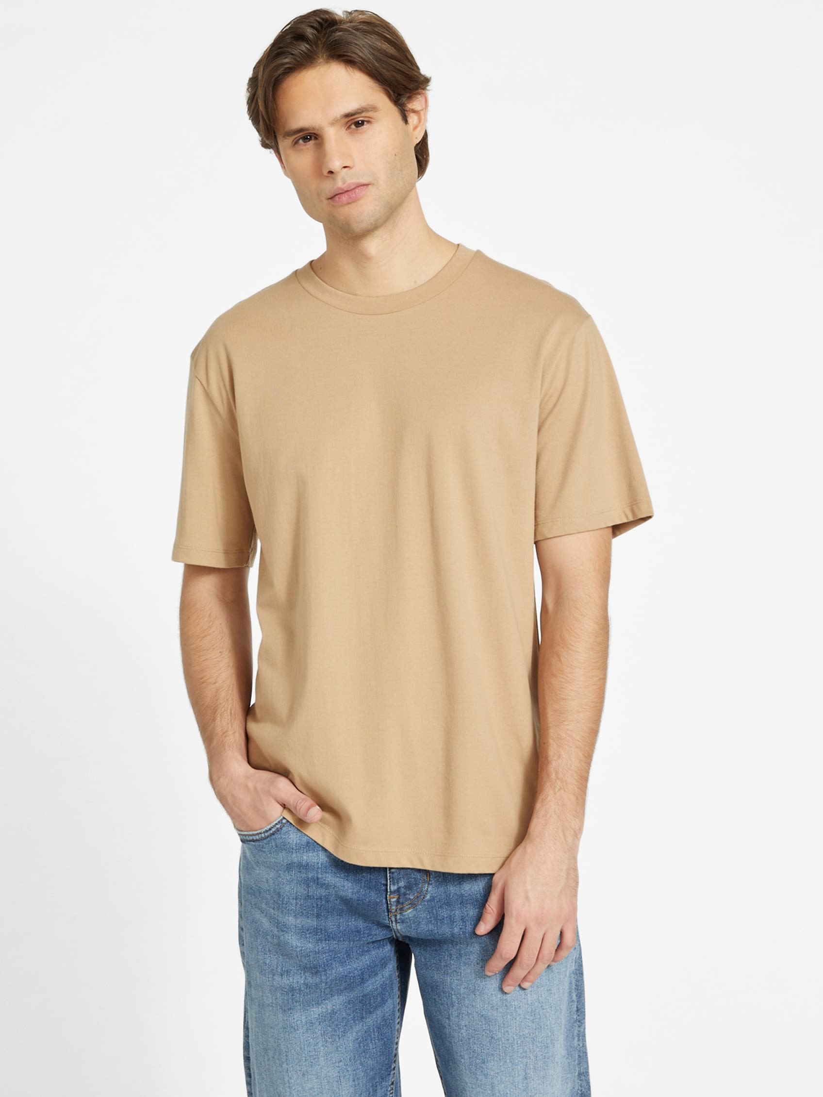 

Футболка Brisa Crew Guess Factory, цвет toasted taupe