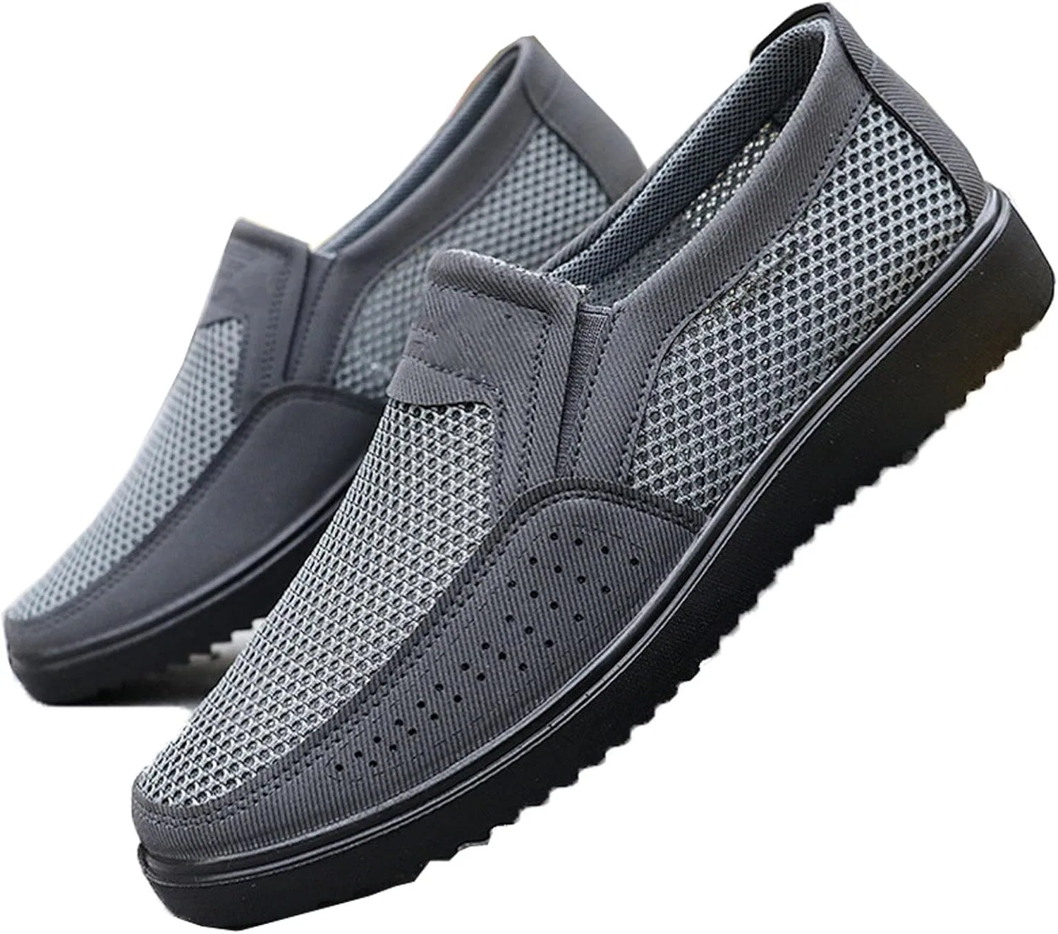 Лоферы дышащие Grey