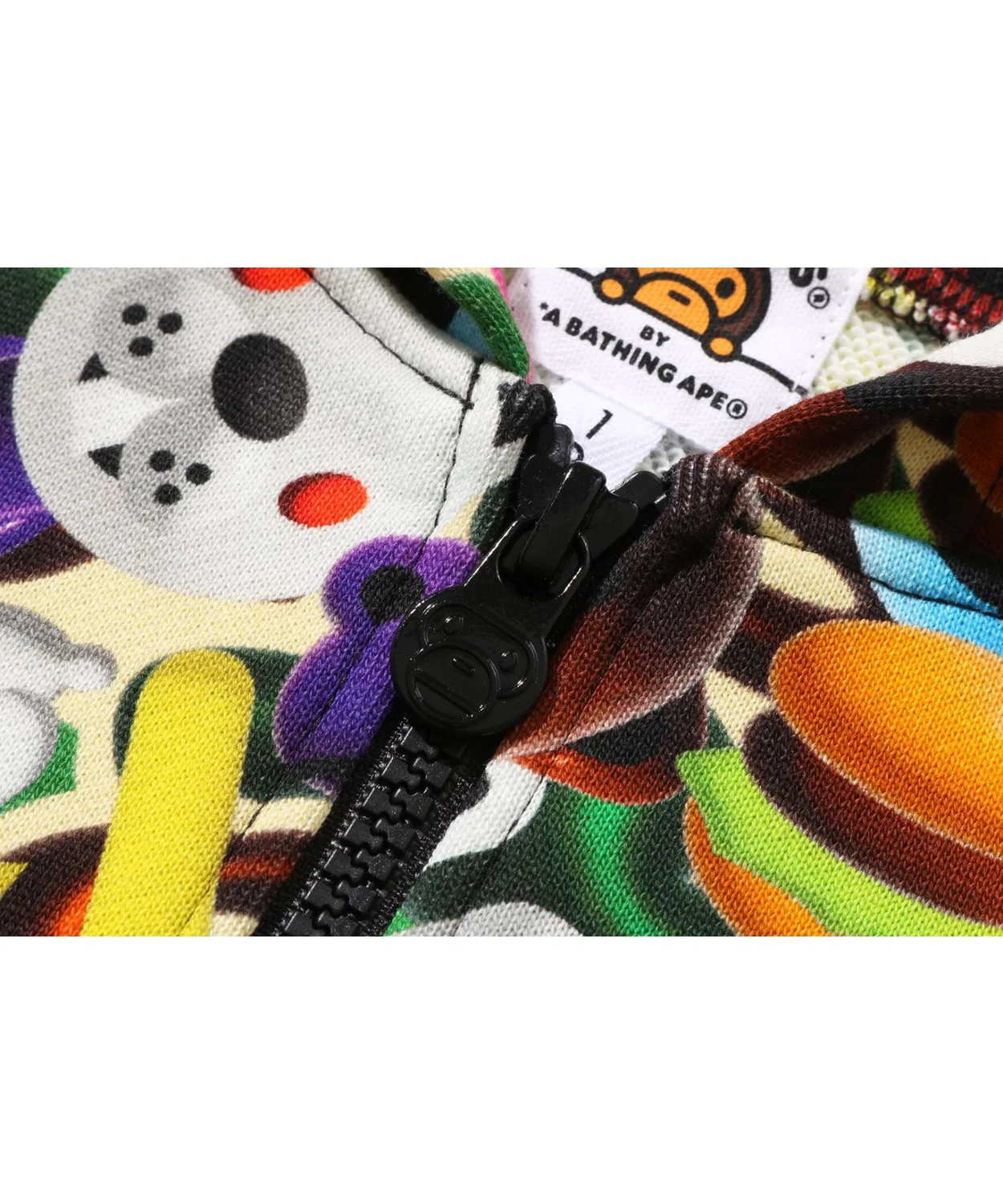 Толстовка на молнии 3D MILO ALL FRIENDS, бренд A Bathing Ape, мультиколор — фото 3