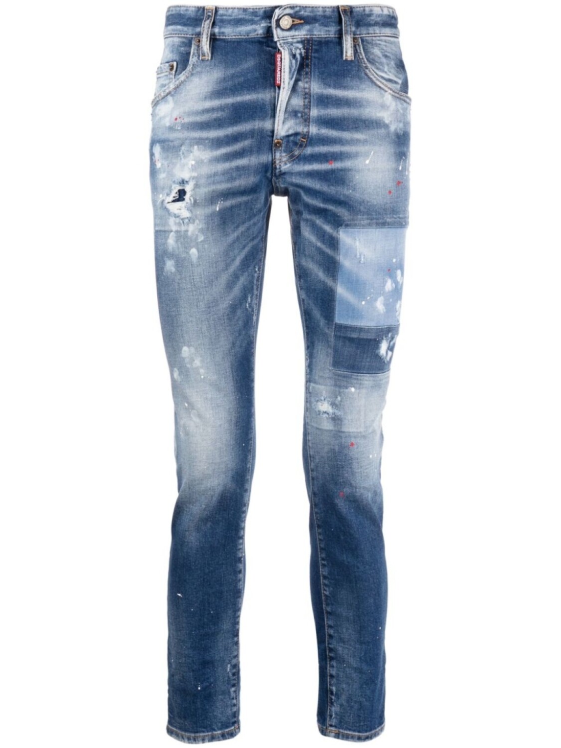

Dsquared2 джинсы с эффектом разбрызганной краски, синий
