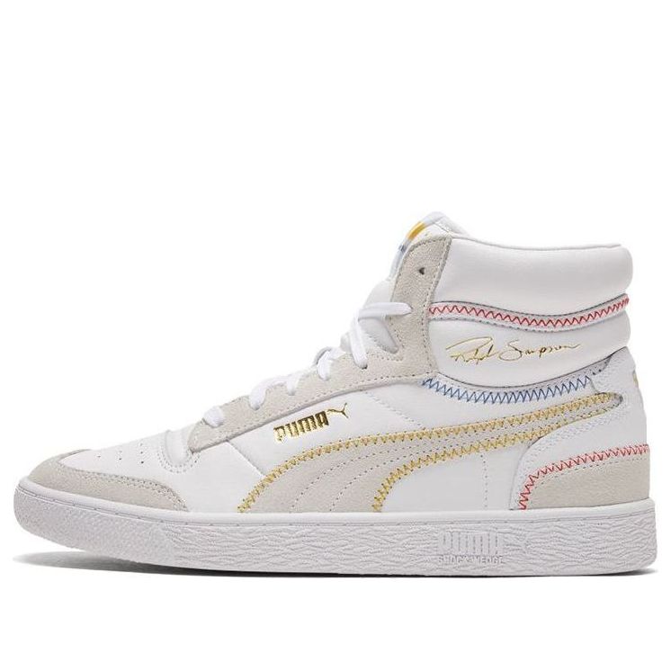 

Кеды PUMA Ralph Sampson Mid Stitch White/Grey/Yellow High Board Shoes 373340-02