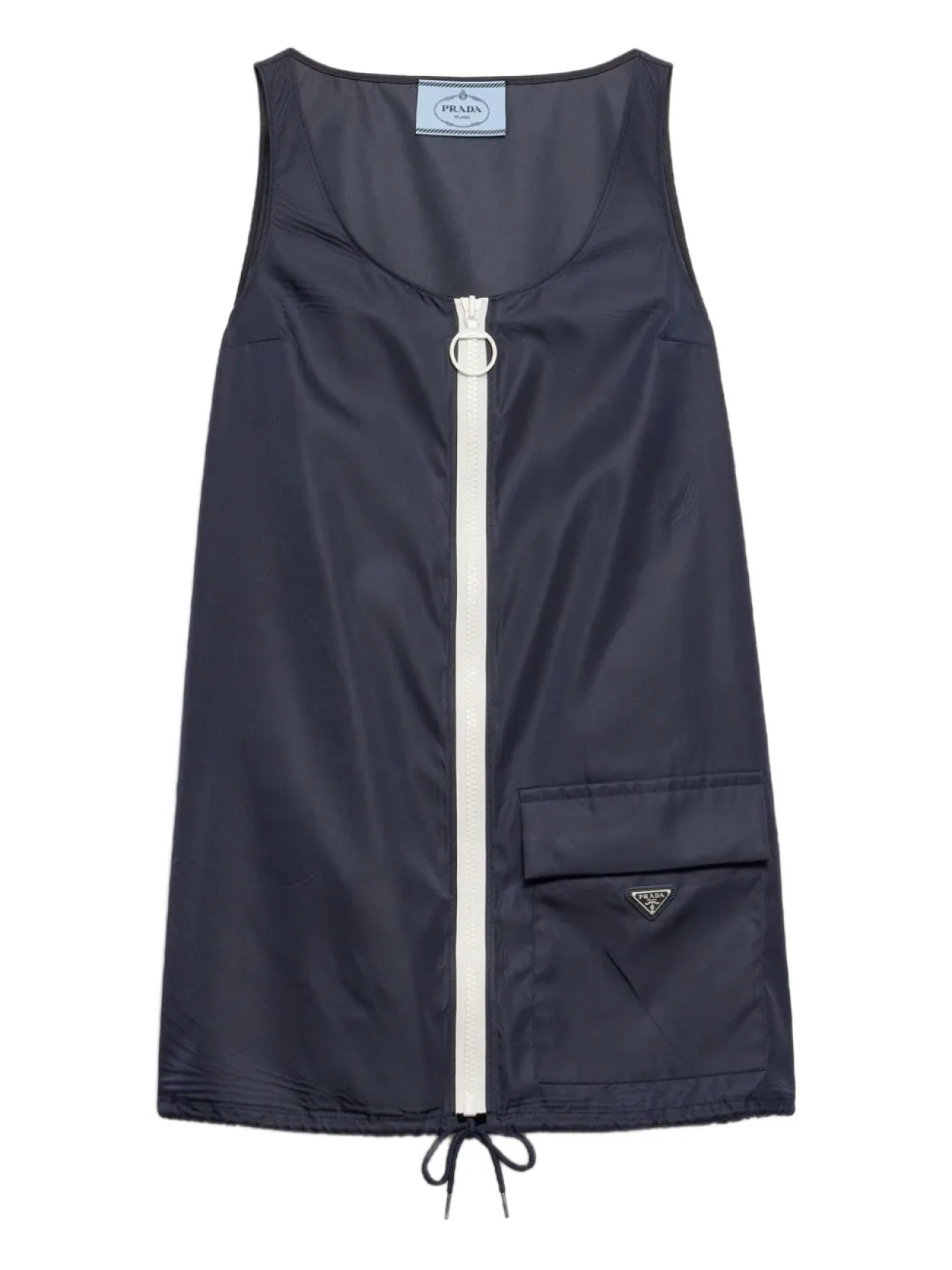 

Prada платье мини Re-Nylon, синий