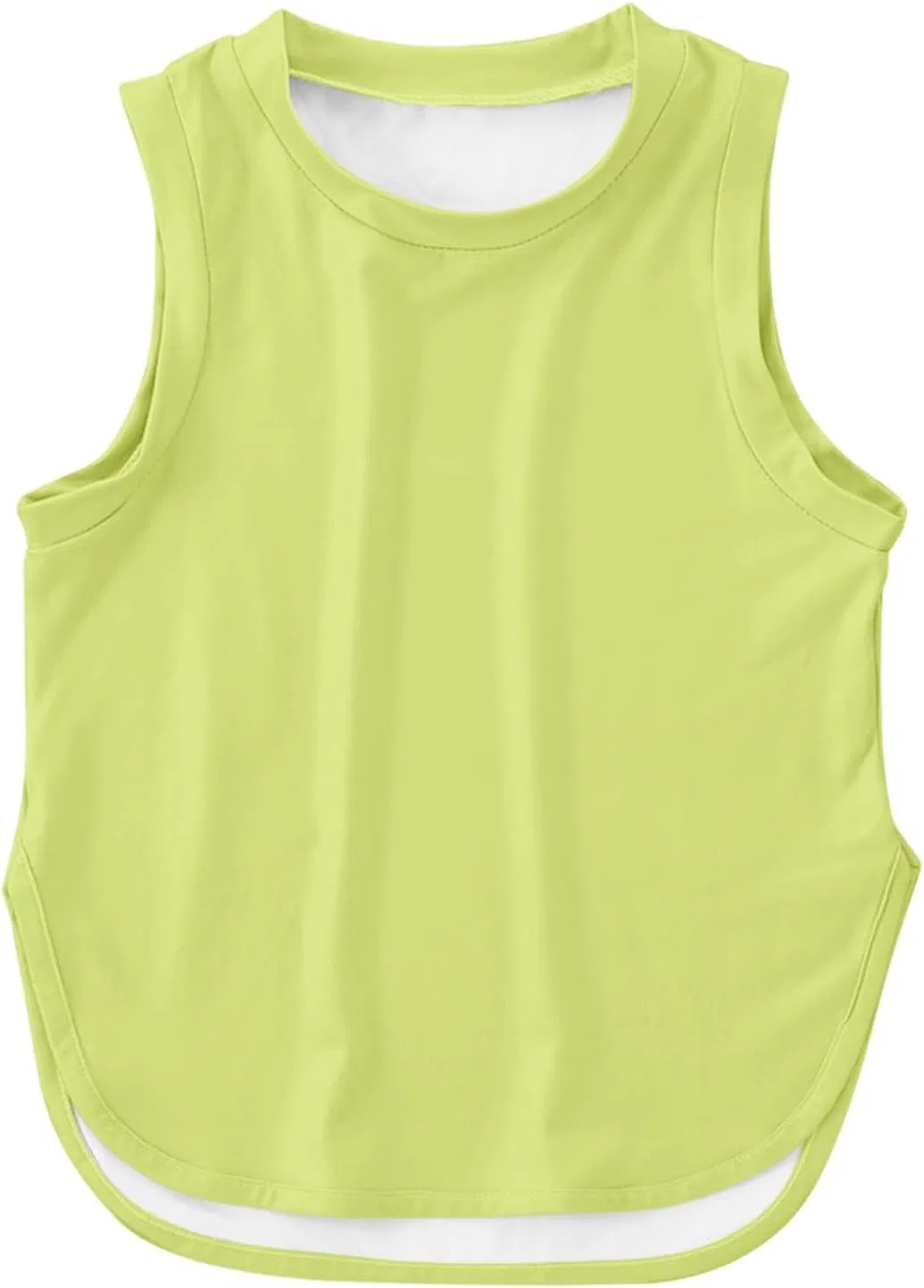Детская майка Loose Fit, Quick Dry, бренд Generic, светло-зеленый, 5-14Y — фото 3