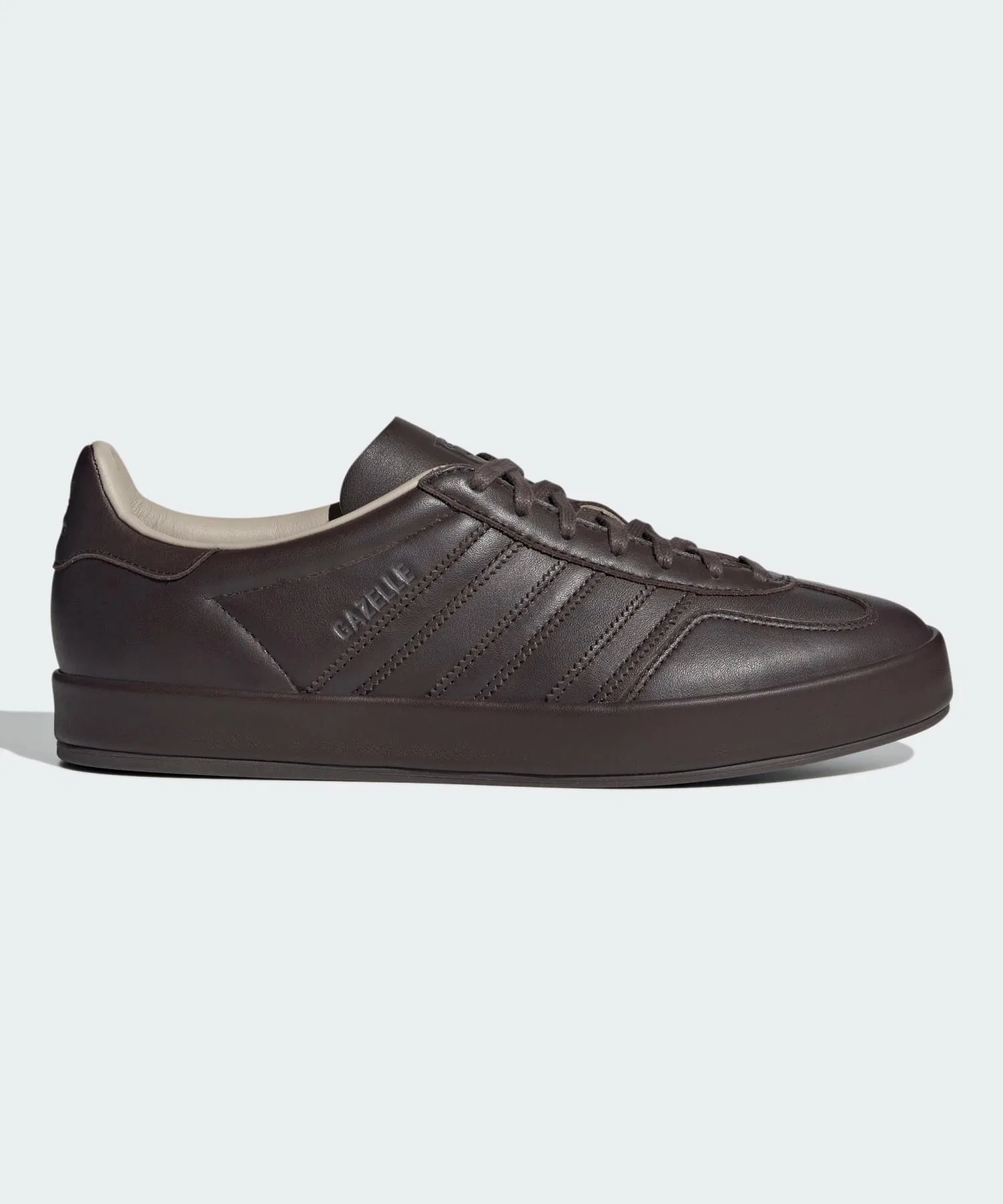 Унисекс кроссовки из натуральной кожи Adidas Gazelle Indoor коричневые