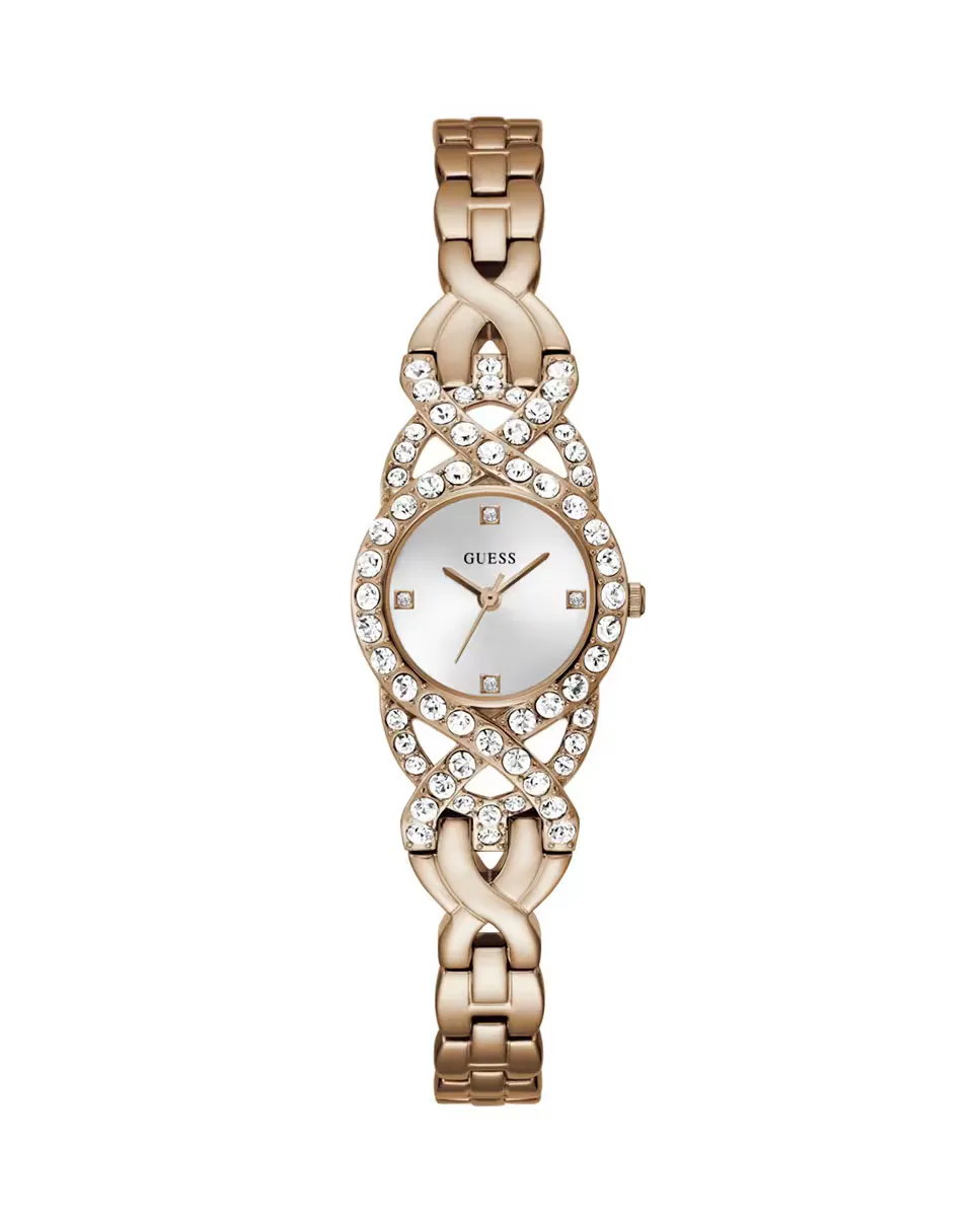 

Женские стальные часы Adorn GW0682L3 с ремешком из розового золота Guess