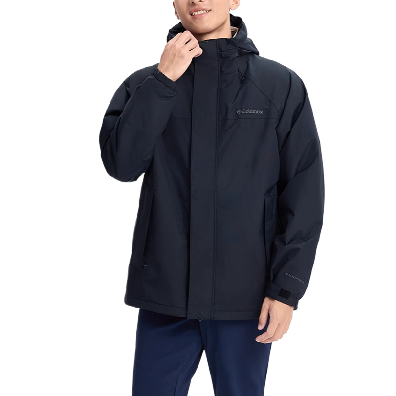 

Columbia Мужская походная термоизоляционная водонепроницаемая ветрозащитная дышащая ветровка, Black