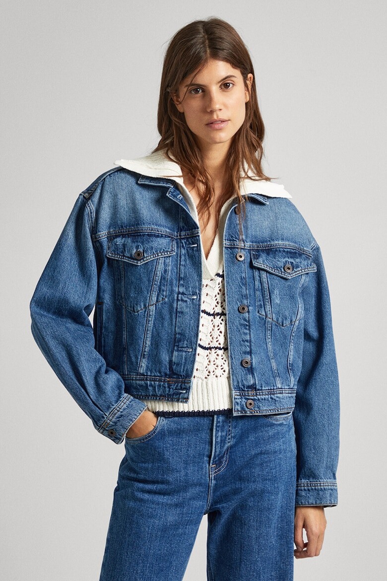 

Джинсовая куртка свободного кроя Pepe Jeans London, синий