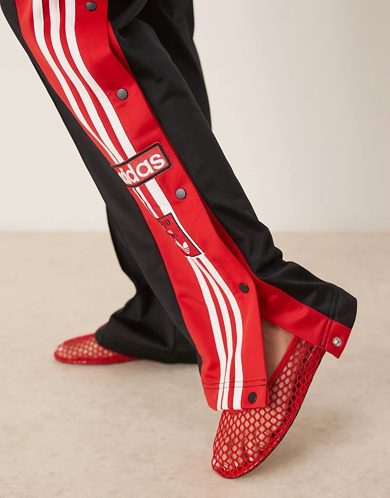 Спортивные брюки adidas Originals Adibreak черного и красного цветов — фото 2