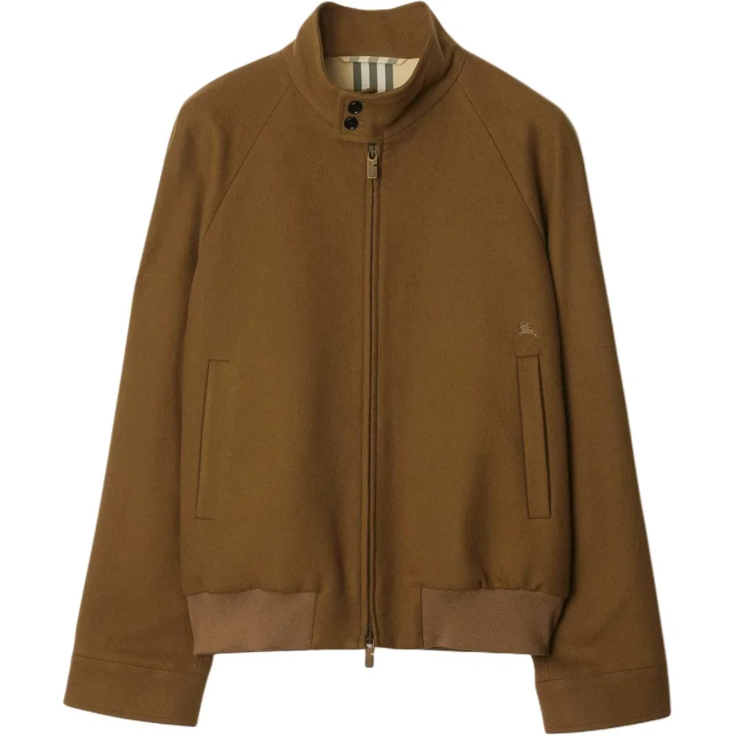 Куртка Burberry с высоким воротником, коричневый