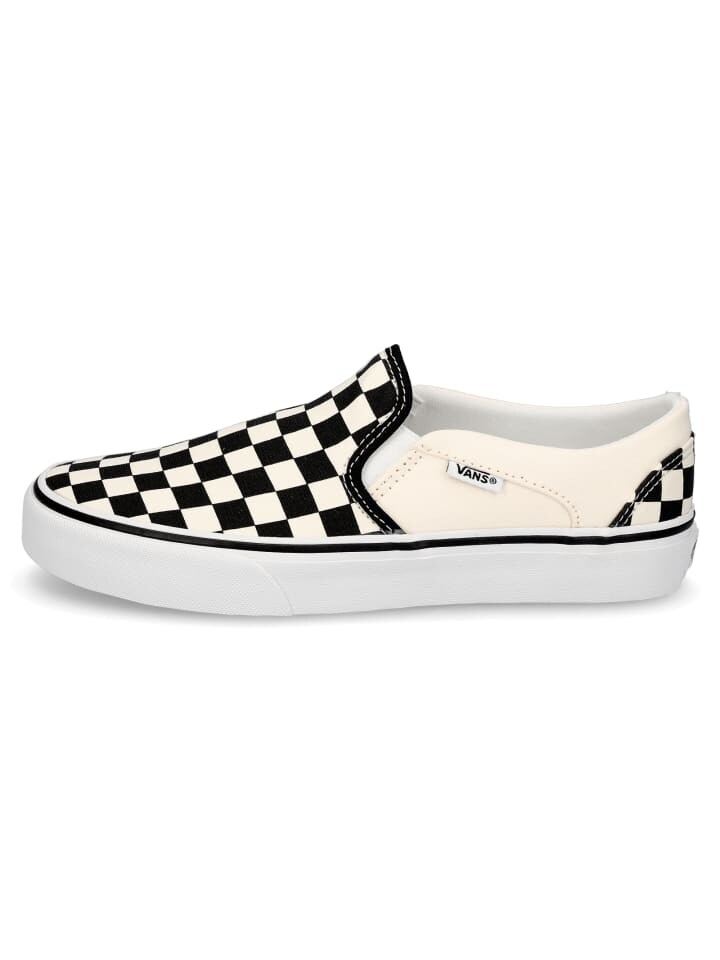 Кроссовки на шнуровке Vans, цвет checkerboard creme — фото 2