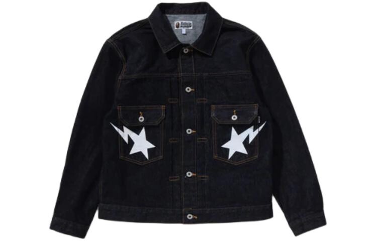 

Джинсовая куртка мужская синяя A Bathing Ape, синий
