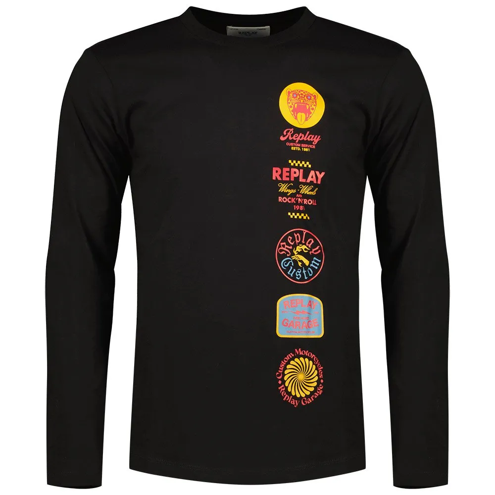 

Футболка Replay M6989.000.2660 long sleeve, черный