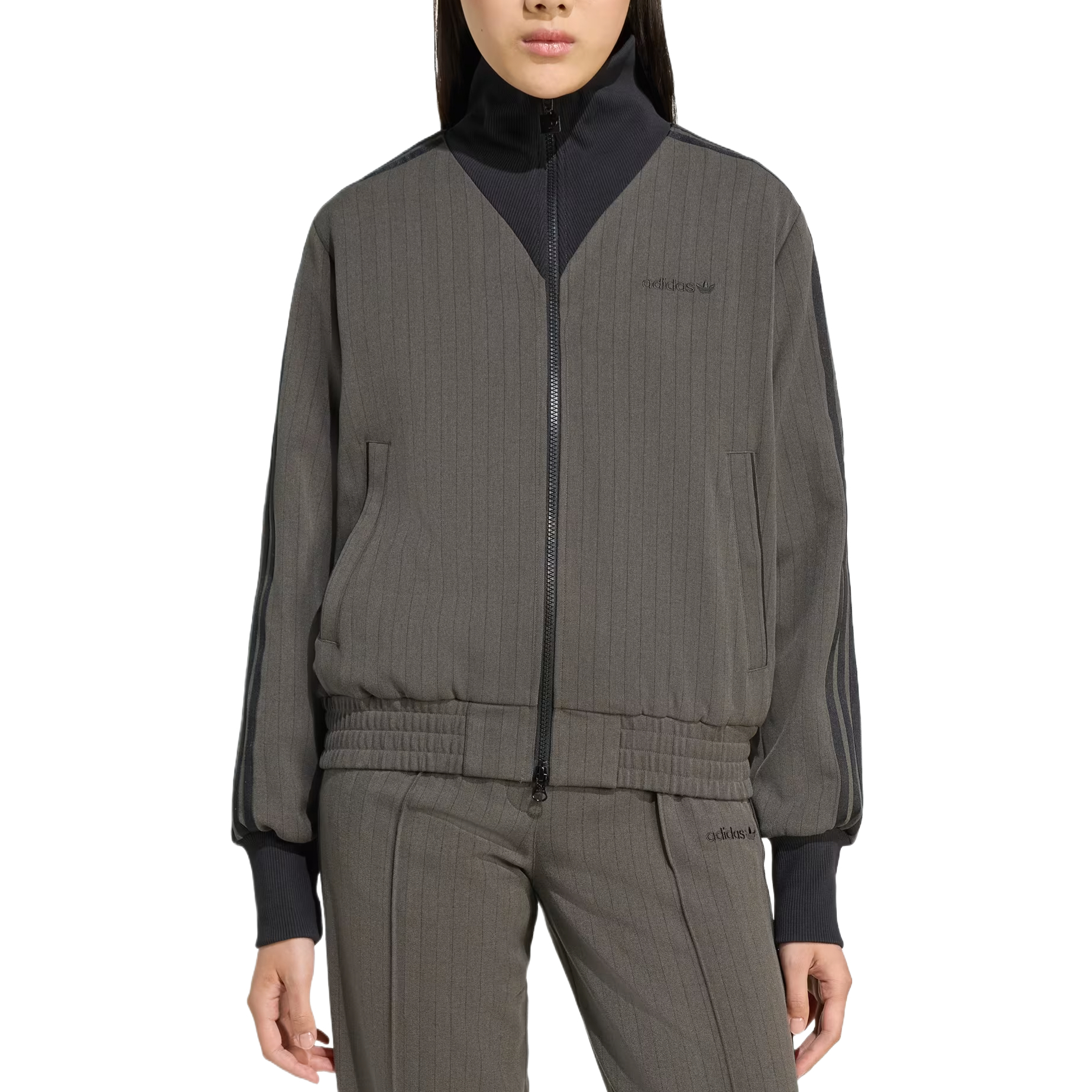 

Adidas Originals Приталенная куртка для бега, Gray Brown