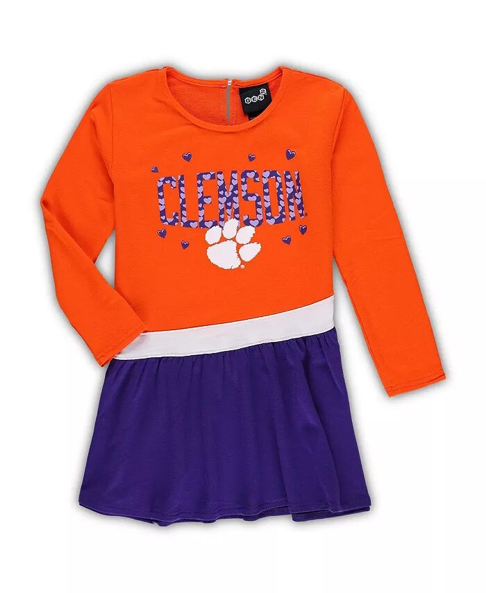 

Платье для маленьких девочек Orange Clemson Tigers Heart to Heart French Terry Outerstuff
