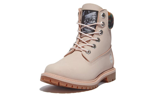 Кроссовки heritage 6 inch waterproof boots 'pale pink nubuck with camo' Timberland, розовый — фото 3