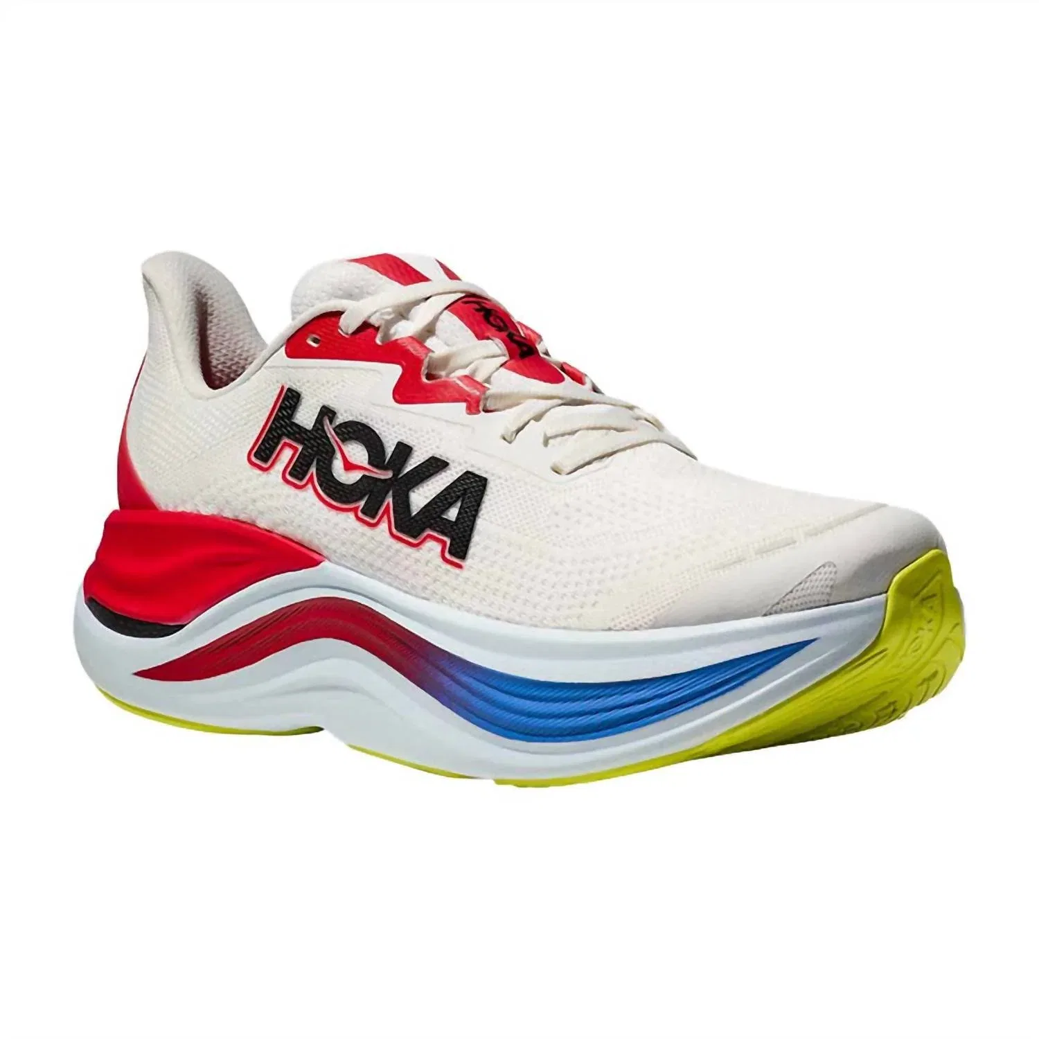 Мужские беговые кроссовки Skyward X в цвете Blanc De Blanc/virtual Blue Hoka — фото 3