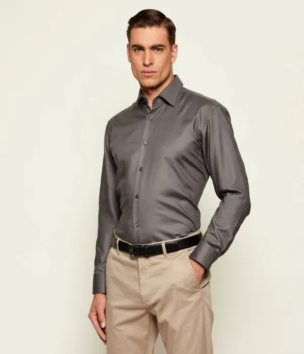 H-Joe-Kent-C1-214 Рубашка regular fit Boss, серый